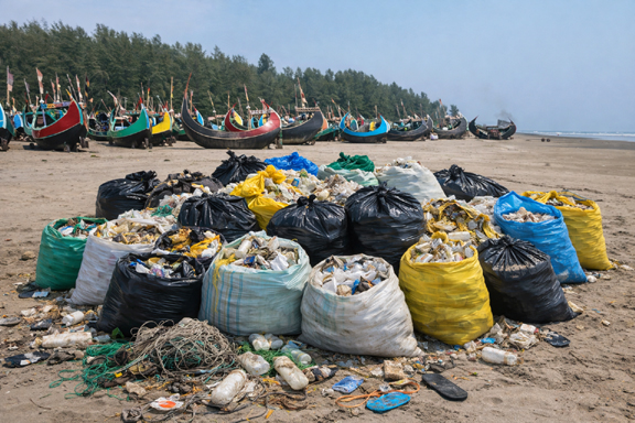 Coastal cleanup activity
